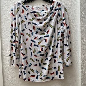 St. John Knits ladies 3/4 length sleeve jersey knit